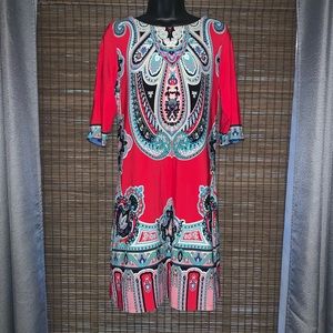 STUDIO I PAISLEY DRESS SIZE 8